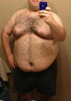 bigbearrider:  I could suck those pink nipples all day while licking that hairy belly