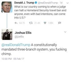 Three-branch system to protect against dictator fuckers like you honestly.