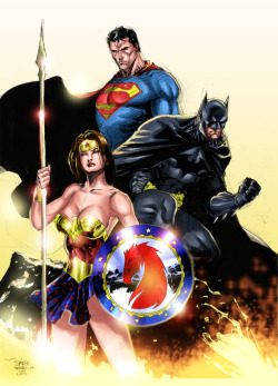 super-hero-center:  Trinity! by arfel1989   Epic