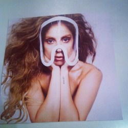 gagaroyale:  Gaga has unveiled the first photo from her upcoming album, ARTPOP at the Inez &amp; Vinoodh exhibit earlier tonight. She said ‘I never felt beautiful until I had my picture taken by Inez and Vinoodh.’ Also it’s been announced the album