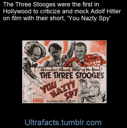 ultrafacts:    The film satirized the Nazis and the Third Reich and helped publicize the Nazi threat in a period when the United States was still neutral about World War II    You Nazty Spy! was the first Hollywood film to spoof Hitler. It was released
