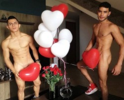 nudelatinos:  Sexy Latino couple Crhistian &amp; Dereckk live Valentine show now at www.gay-cams-live-webcams.com  CLICK HERE to enter their webcam page now