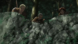 hitsuzenn:  Connie: That boar is really big Sasha: Yea, probably belongs in the colossal category Reiner: …. [probably thinking about his boyfriend] Reiner: okay that’s it we’re leaving this is impossible 