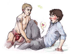 justaholmesboy:  sherlock being a big flustered baby when john decides to upgrade red pants mondays 8) this is a request from like„ a million years ago probably i only just dug it out of my inbox tHANKU ANON 