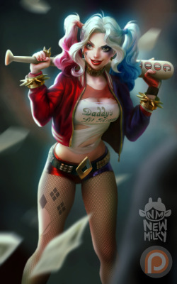 newmilky:  “Hope you got insurance” 1st batch is started! https://www.patreon.com/posts/harley-quinn-3355640 Thank you! 