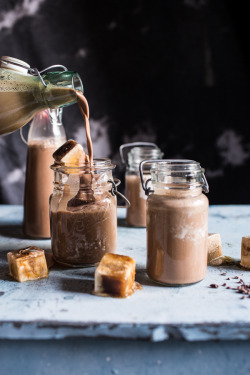guardians-of-the-food:  Chocolate Almond Milk with Creamy Malted