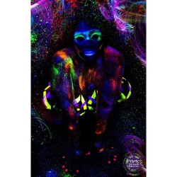 @mawiyah #uv #neon #bodypaint #glow #blacklight #bodyart #psychedelic