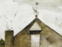 birdsong217: Andrew Wyeth Swifts, 1991. Watercolor on paper. 