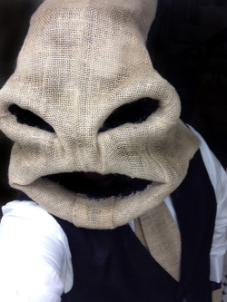 princesswetkitty:  inteligasm:  Oogie Boogie is ready for business. Finally got my costume completed. I’m really happy with the result.  this is actually really fucking good