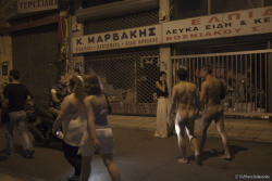 Naked in the center of Thessaloniki - Γυμνοι στο κεντρο της Θεσσαλονικης 12/7/2013 photo by Eleftheria Kalpenidou http://astikosgymnismos.blogspot.gr/?zx=7419528a525c1c6d http://vimeo.com/74696604