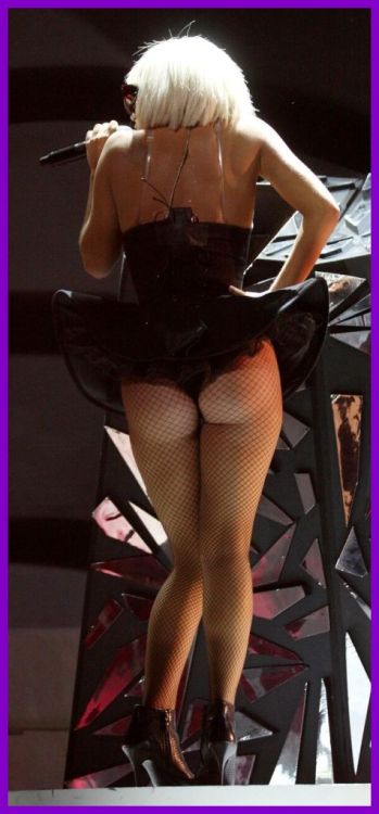 Porn Pics nude-celebz:  Lady GaGa has a SWEET ass :>