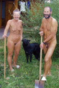 Doing the gardening naked keeps you young and fresh 