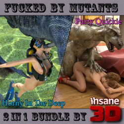 	2 in 1 fantastic sex bundle by Insane 3D:  	Horny in the Deep   Party Quickie 	Party Quickie 	 		She was way too wasted to realize that guy she just met at that party  had something weird about him. She just did not care about anything at  that point.