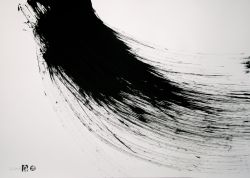 mlmlmlml:  Sgraffito No. 249, 100x70cm, black ink drawing on