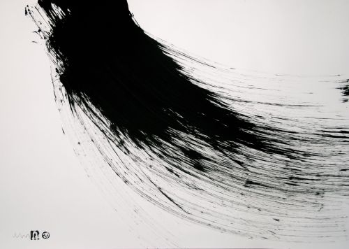 mlmlmlml:  Sgraffito No. 249, 100x70cm, black ink drawing on 170g velin paper, JULY 2014