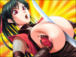 I wish I could stop swords with my boobs. Anyway, this ninja lady&rsquo;s got such large, but firm, breasts that she can literally stop a sword. Hope you all enjoy ;).  Don’t forget to follow me on Twitter: https://twitter.com/openhentai Also, feel