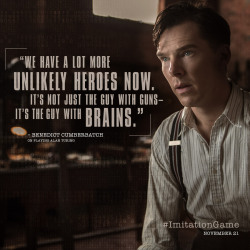Theimitationgameofficial:  Heroes Come In Various Forms. Benedict Cumberbatch Is