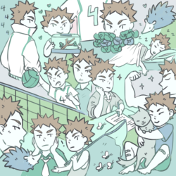 meristem:  today is double iwa chan day, 4/4, but why are we limiting ourselvesiwachan(x)=1 very happy oikawa 
