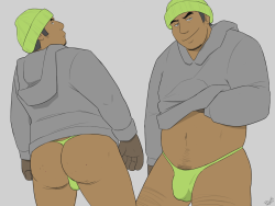 pluvatti-revived:  Saw this garbage collector last week in a neon cap and grey hoodie. I had to draw him. XD
