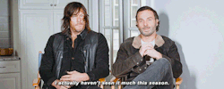 reedusnorman:  ‘What is your favorite aspect of Rick and Daryl’s bromance?’