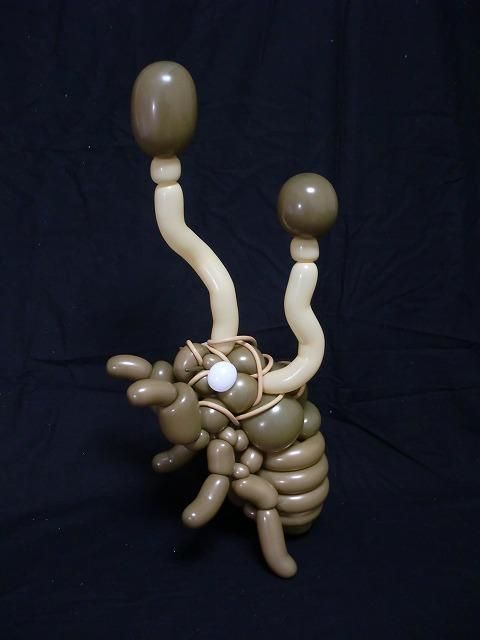 emmaklee:here’s a balloon animal of an insect parasitized by Cordyceps sp. fungus