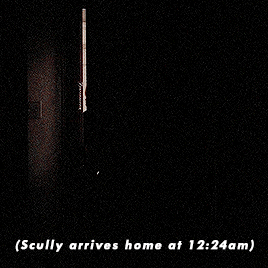 wexler-mcgill:  @swinging-stars-from-satellites said ↷what about a parallel gifset of Mulder waiting for Scully in her apartment in Redux and then her waiting in his for him in Pine Bluff Variant? THE X-FILES — 5.01 | 5.18 