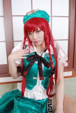 rule34andstuff:  Fictional Characters that I would “wreck”(provided they were non-fictional): Hong Meiling(Touhou).  