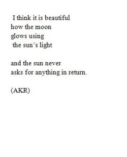 Cyberunfamous:  The Sun And The Moon By Amanda Katherine Ricketson Buy My Poetry