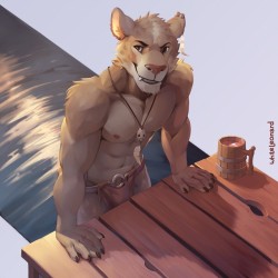 furrywolflover:  At the pier - by WhiteLeonard  