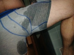 deviant-leo:Just a few pics before I changed my undies! Pissing makes my cock so hard!! I didn’t play this time, I waited till my girl got home and gave it to her instead 