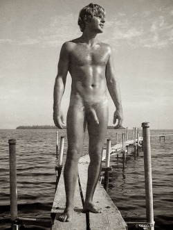 bonermakers:  Walking on the dock and I’m staring at your cock.