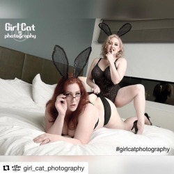 The Anna and Lolita shoot with @girl_cat_photography got VERY steamy!! ・・・ #Easter teaser with Anna @annamarxmodeling  and Lolita @la.la.lolita  #girlcatphotography #thick #sexy #bootybootybooty #bootyfordays #girlpower #boudoir #retro #pinup  #girlswhoki