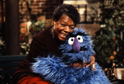 fishingboatproceeds:  sesamestreet:  We’re saddened by the passing of our friend Maya Angelou. Thank you for all you’ve done, and for all the hugs.  So many lovely tributes to Dr. Angelou today, but this is the one that made me tear up.