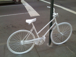 Queiet:  Ghost Bikes- A Ghost Bike Or Ghostcycle Is A Bicycle Set Up As A Roadside