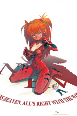 xa-colors:  A fanart of Asuka from Evangelion Made with paint tool saï 
