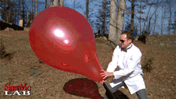 fencehopping:Giant balloon popping in slow