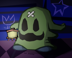 archer-from-archer:The Big Lantern Ghost from Paper Mario 64! I wish this dude was in more games, I love all of the Shy Guys and Boos so a variant that’s like both is really great