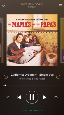 California dreamin&rsquo; on such a winters day