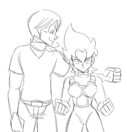 I loved that Vegeta x Bulma genderbend cosplay so much I wanted to animate my version of it!