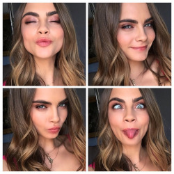 carawithlove:  Cara Delevingne’s Wild Side. The best of top model Cara Delevingne’s funny faces.