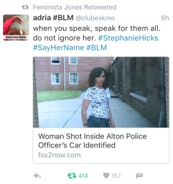 fedupblackwoman:  dysfunctunal:  audio-sexual:  Make that FIVE.  Stephanie Hicks was murdered on July 4th. These are just the ones we know.  I swear to fucking…not a damn thing changed.  I didn’t even know this  Why am I not surprised no one knew?
