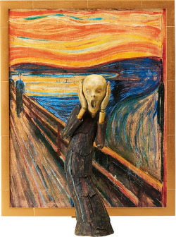 Figma The ScreamOk, you know the scream painting right? Goodsmile Company (they make action figure) make an action figure for the famous The Scream.Well you will see it pose like the painting, but of course you can make it do more pose than the orginal