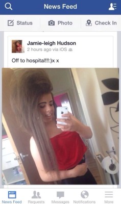 wesxck:  disposable-spleen:   To get that hairdo surgically removed, I hope   is she having a party at the hospital ?