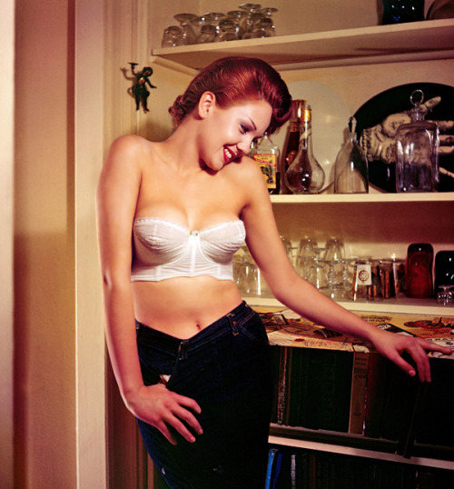vintagegal:  Colleen Farrington (Diane Lane’s mom) Playboy’s Miss October 1957 