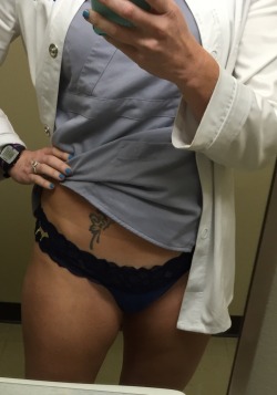 sexonshift: Would love for everyone to come check out her pics! #Submission #scrubs #panties  Damn Â Iâ€™d like to be in your position to come home everyday to Â this beauty :-) 
