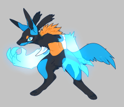 corycat90:  ANNND for good measure– Rotom x Lucario aka Sunny and Jed fused Jed has never been so awake 