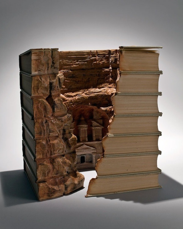 everettdarling:  asylum-art:The Carved Book Landscapes of Guy LaraméeThe human spirit