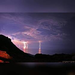 Lightning Eclipse frombthe Planet of the Goats #nasa #apod #thunderstorm #lightning #thunder #storms #clouds #rain #sun #eclipse #moon #totaleclipse #atmosphere #greece #greek #island #ikaria #pezi #theplanetofthegoats #space #science #astronomy