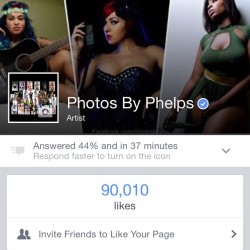 Wow!!! 90,000 likes&hellip; Gotta thank all the models who help my success and increase my visibility of my fan page and share praises of my work!! #photosbyphelps #growing #gainingfame Photos By Phelps IG: @photosbyphelps I make pretty people&hellip;.Pre