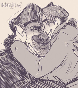 injureddreams:  UWAHH! A QUICK HAPPY BDAY SKETCH FOR MY DEAREST WUFFEN ♥ Sorry for the shitty doodle, I’ll do a better one later I promise~ :’I  Anywho! I hope you have a great time with your loved ones! ♥ Happy Bday Hon! *hugshugs*  AAAAAaAAAAAAAAAAAAAAA